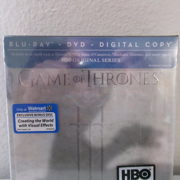 Game of Thrones Complete Season 3 on Blu-Ray and Digital DVD - New, Unopened - Picture 3 of 6